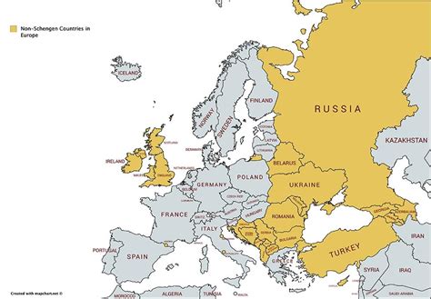 europe non schengen country list